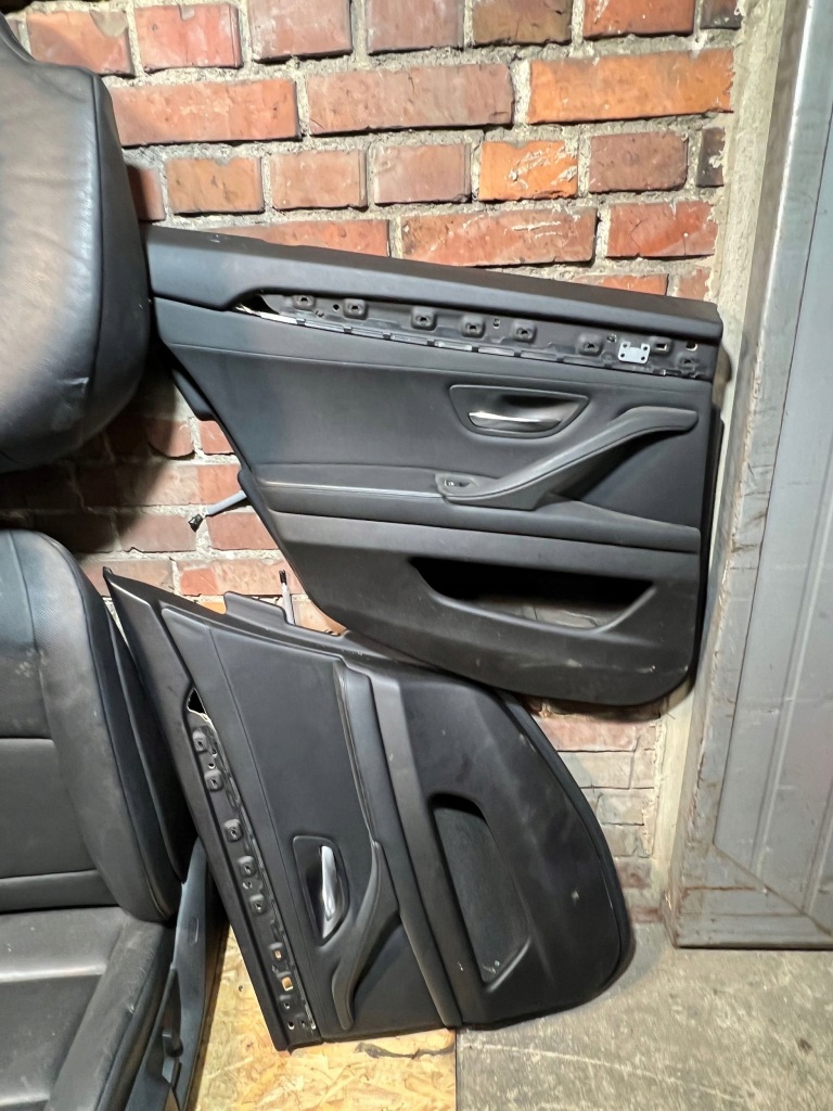 фото №7, Bmw 5 f11 заднє сидіння сидіння обшивки шкіра dakota czarna комплект версія angielska