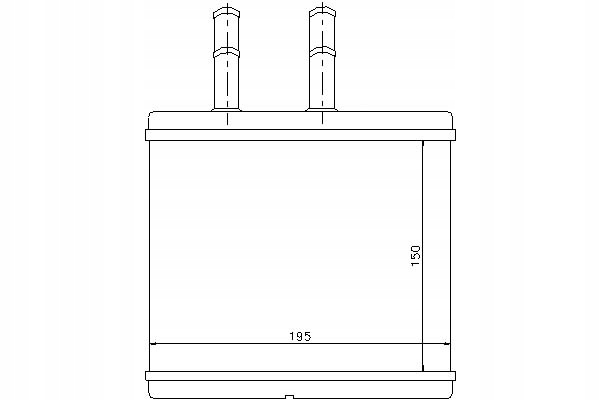 фото №1, Nissens отопитель 150x195x22 chevrolet aveo /