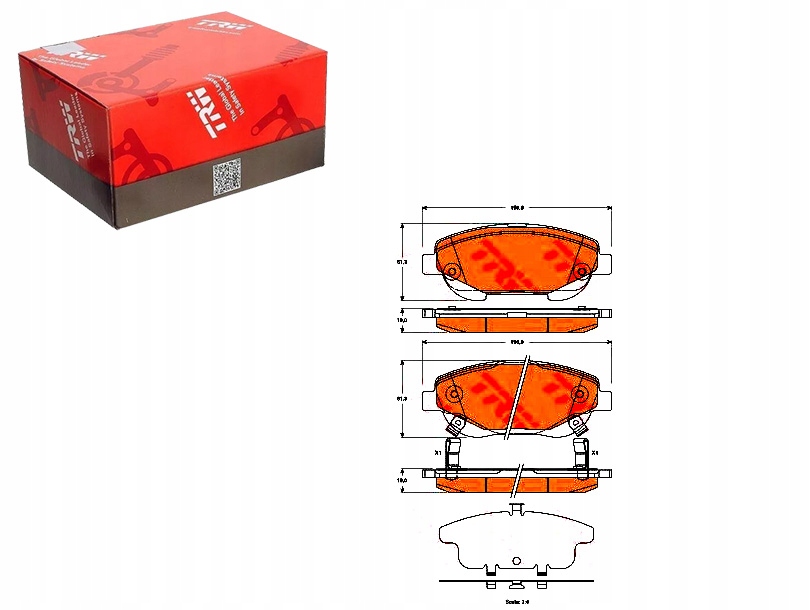 фото №1, Тормозные колодки тормозные toyota перед avensis verso 10- tr