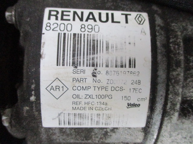 фото №6, Laguna iii 2.0dci компресор кондиціонер 8200890087-a