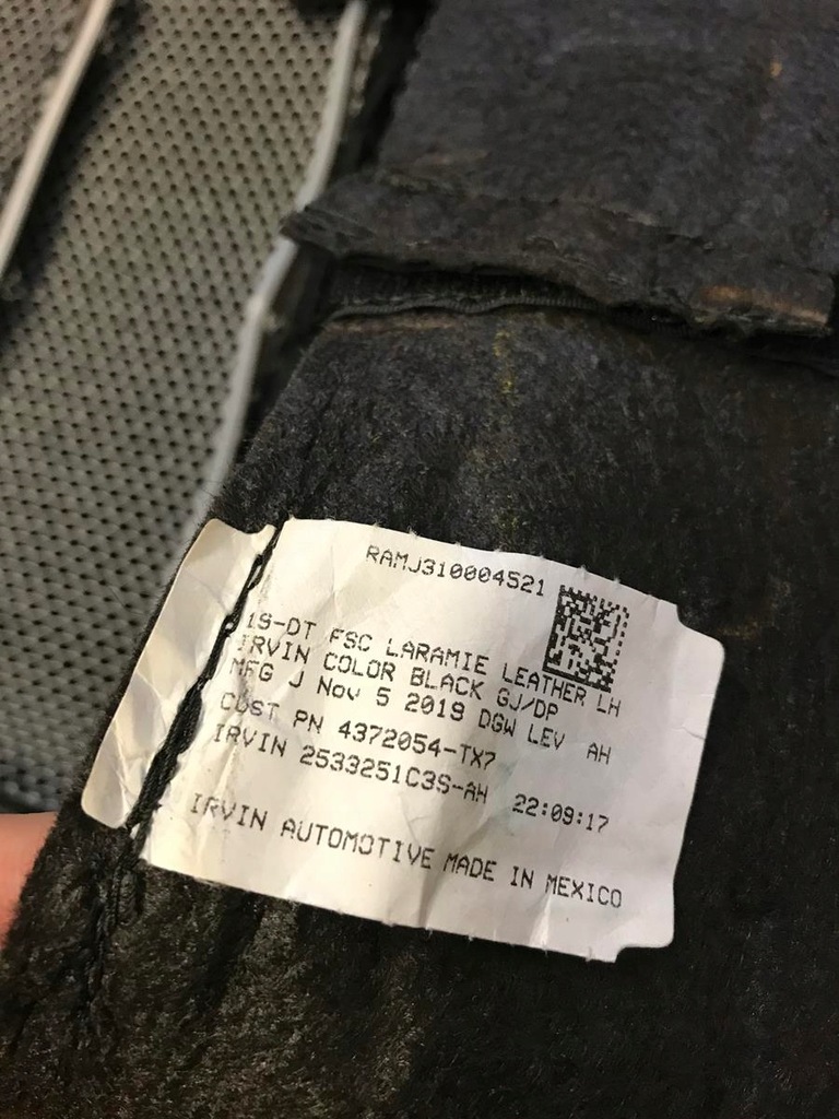 фото №8, Dodge ram 2019-2022 сиденье заднее сиденье чехол