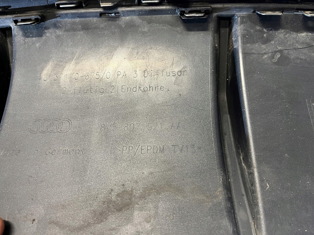 фото №9, Audi s3 8v sedan диффузор накладка 8v5807521aa хром