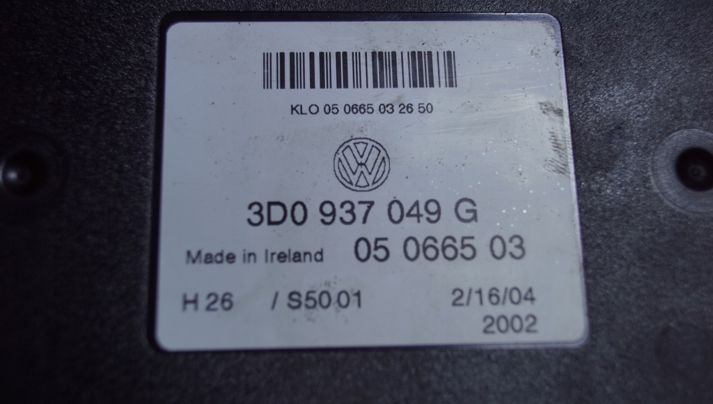 фото №10, Модуль комфорту vw phaeton 3d0937049g