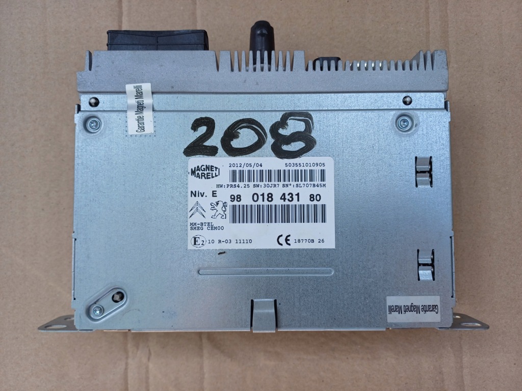 фото №1, Радио навигация peugeot 208 2008 9801843180 europa