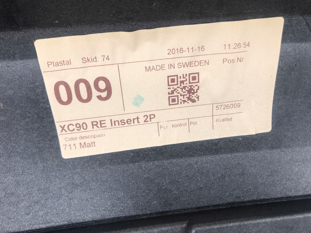 фото №5, Накладка дифузор спойлер volvo xc90 ii