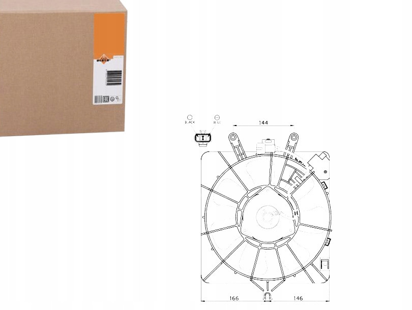 фото №1, Nrf вентилятор радиатора honda jazz 02-08