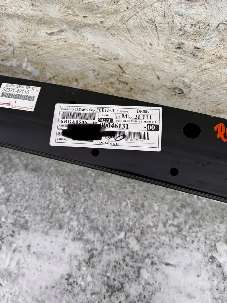 фото №10, Підсилювач бампера балка toyota rav4 iv 52021-42110