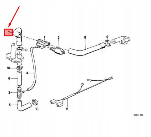 Bmw 5 e28 патрубок карбюратора zwiększający obroty передача холостого ходу 11611270630 Київ