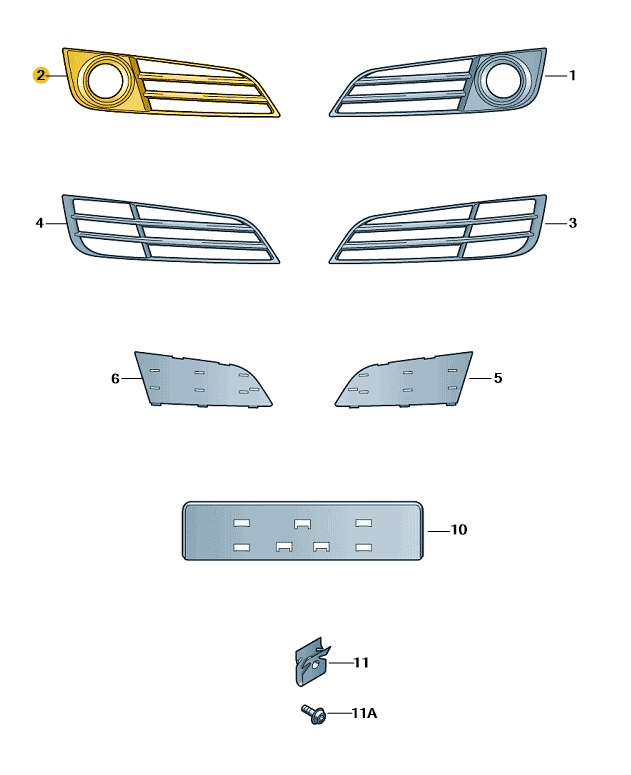 фото №1, Решётка решётка радиатора заглушка бампера audi a8 d4 w12 правая przedlift aso оригинал