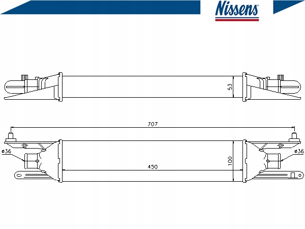 Nissens 96604 радиатор воздуха наддувочный Цена