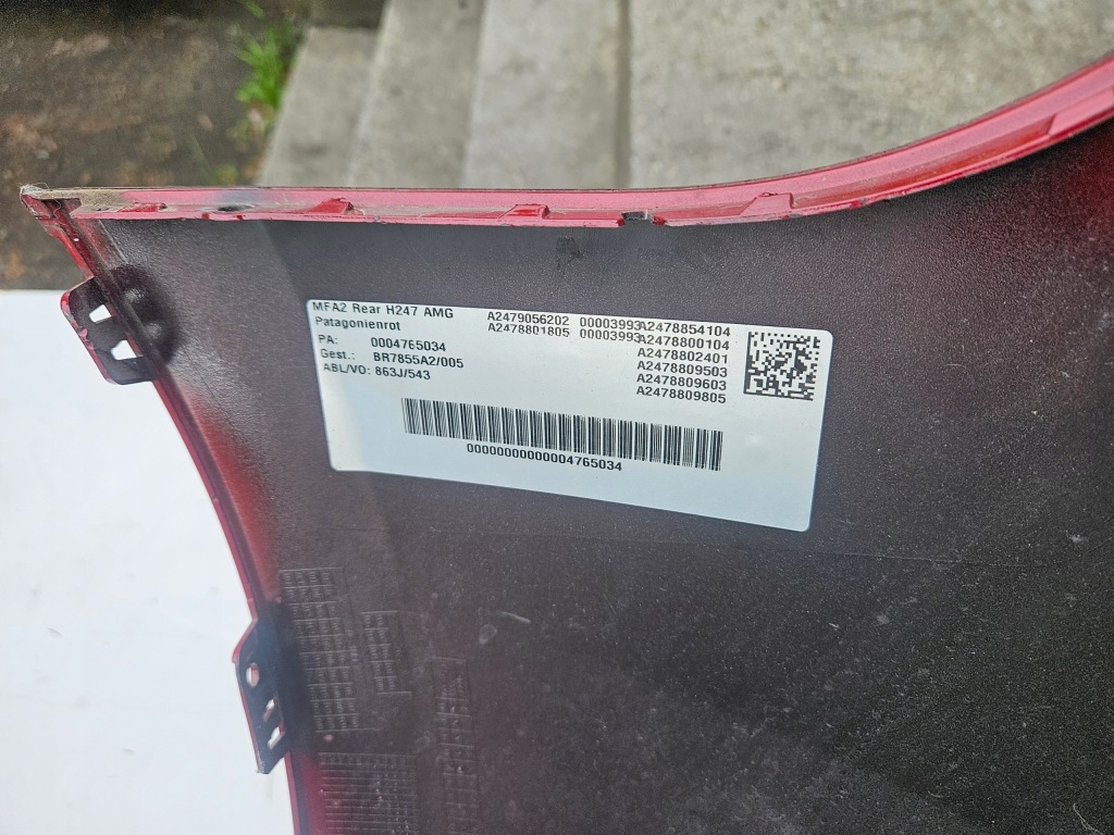 фото №13, Mercedes eqa 243 w243 h243 amg бампер задня хром