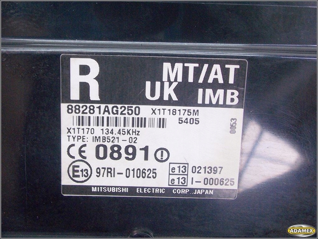 фото №4, Subaru legacy outback модуль бортовой компьютер 88281ag250