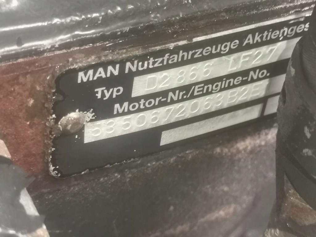 фото №6, Kompletny двигун man tga f2000 360 km d2866 lf27