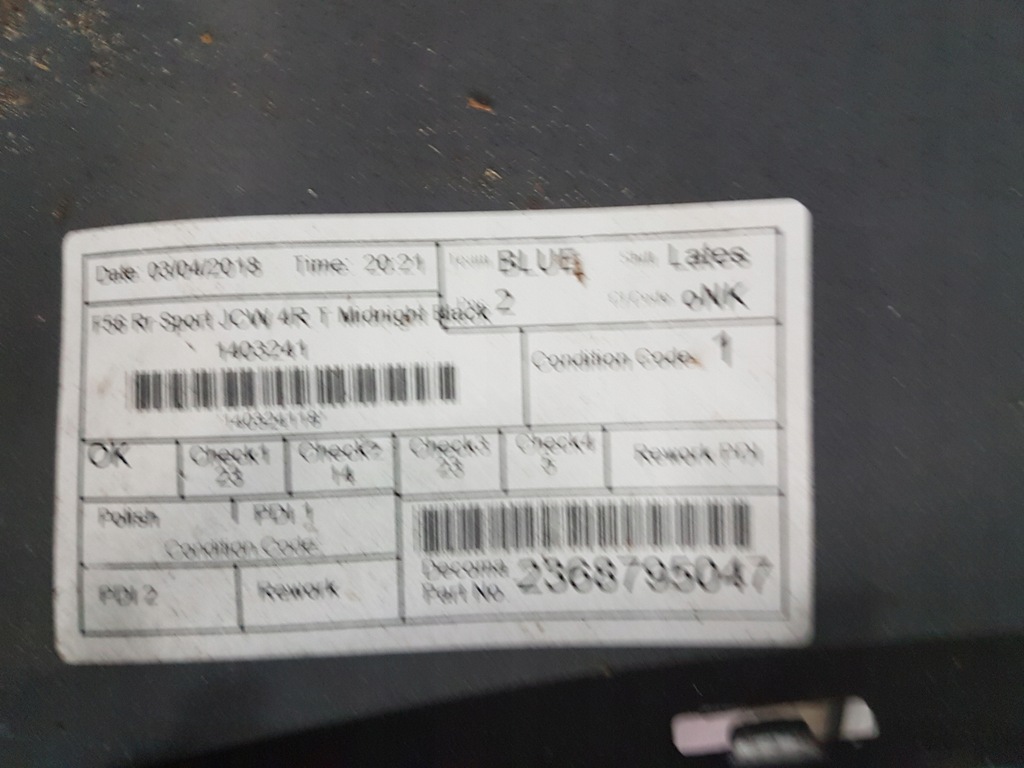 фото №8, Бампер задній mini cooper f56 s sport jcw