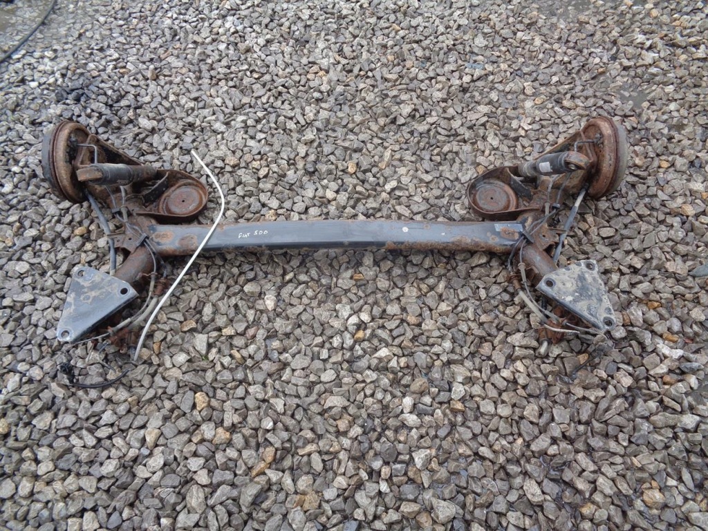 фото №7, Балка задняя подвеска oś задняя тяга тормозные барабаны fiat 500 07-