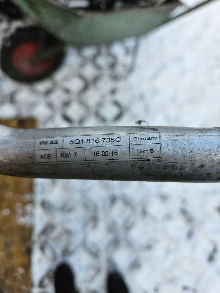 фото №9, Vw audi seat skoda шланг кондиционера 5q1816738c