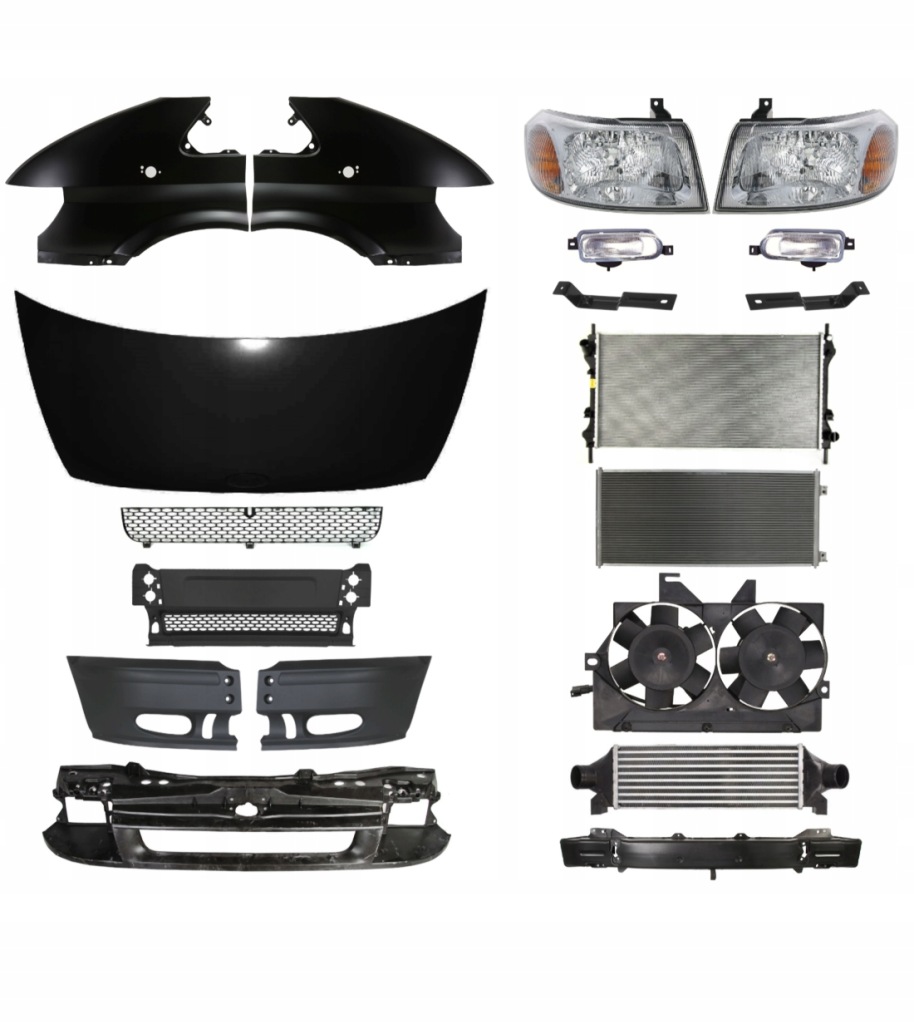Купити Ford transit 00-06 бампер pas капот крила