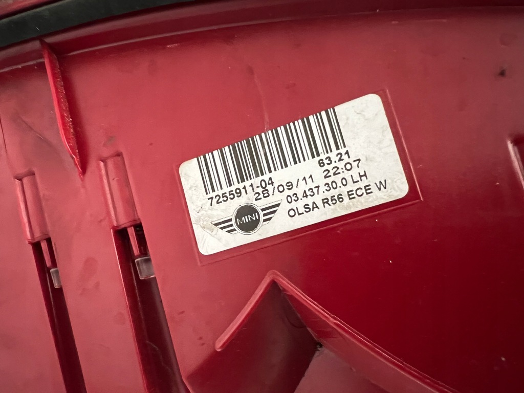 фото №5, Лампа задняя задняя левая mini r56 r57 r58 lift lci 7255911