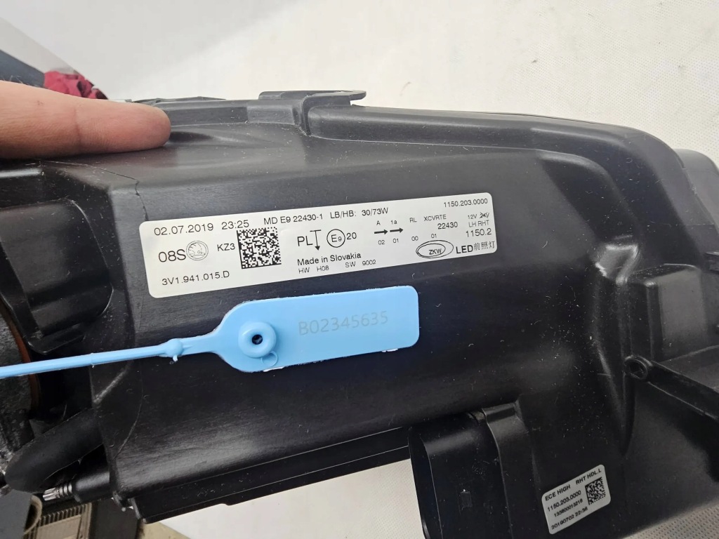 Skoda superb 3 рестайлинг  3v0 фара перед левая full led crystal 3v1941015d Оригинал