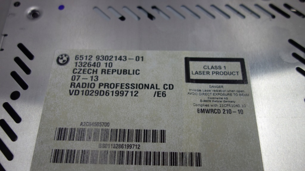 фото №3, Bmw x1 e84 e87 e90 панель керування радіо 9302143