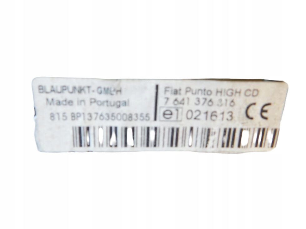фото №8, Радио cd blaupunkt fiat punto ii