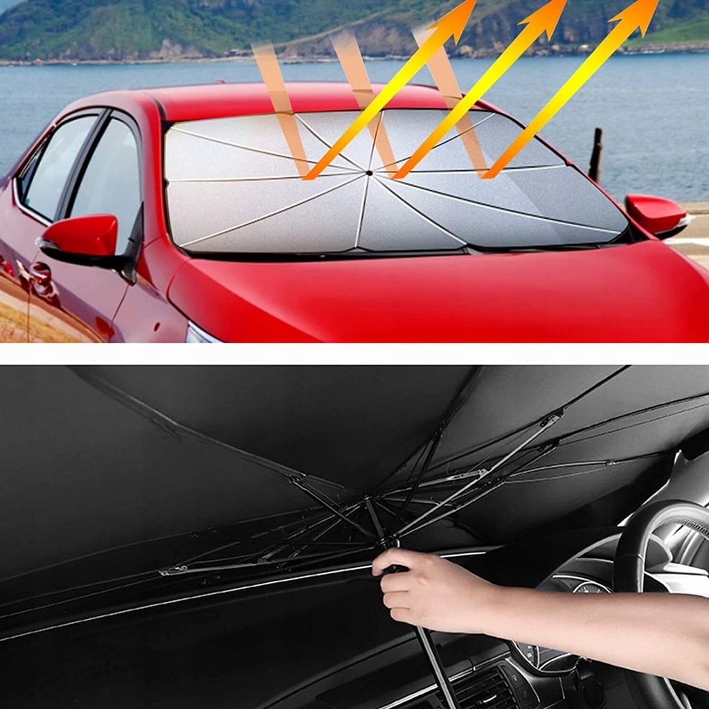 фото №14, Большая защита солнцезащитная na передняя стекло автомобиля, защита przed uv