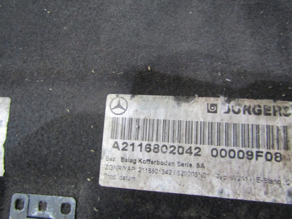 фото №6, Килимок обшивка підлога багажника mercedes w211 a2116802042