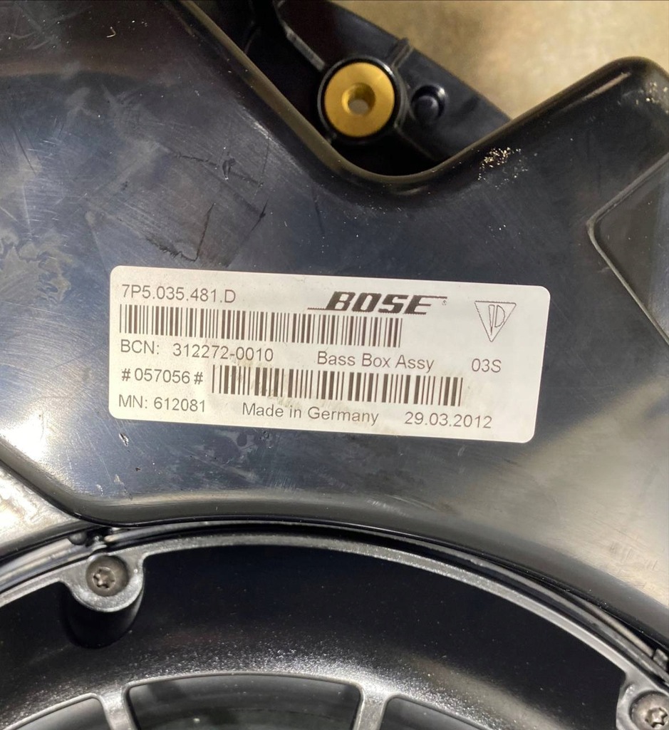 фото №10, Porsche cayenne 92a 2012 динамік низькочастотний 7p5035481d