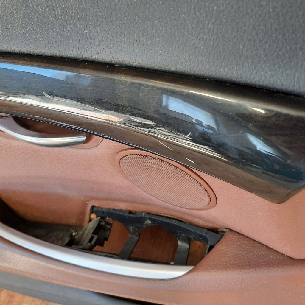 фото №14, Bmw 5 f07 обшивка двері лівий перед шкіра zimtbraun