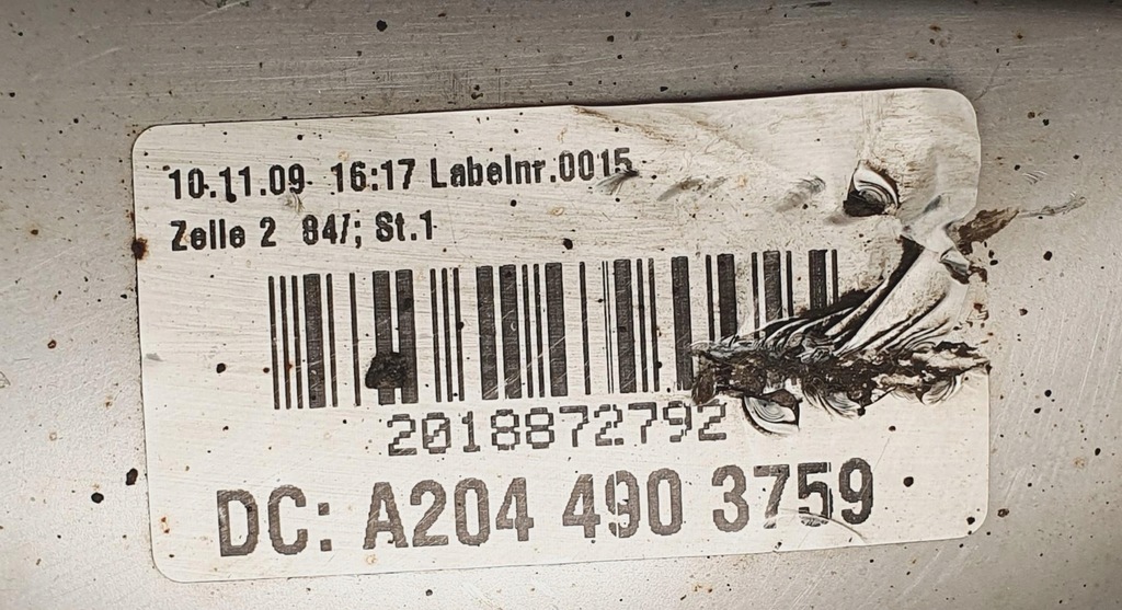 фото №9, Гасник кінцевий правий mercedes glk x204 2.2 cdi