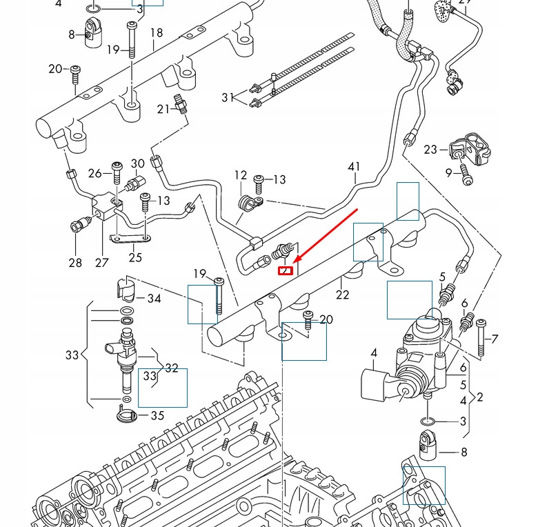 фото №8, New audi r8 42 fuel давление регулирующий клапан 079130757