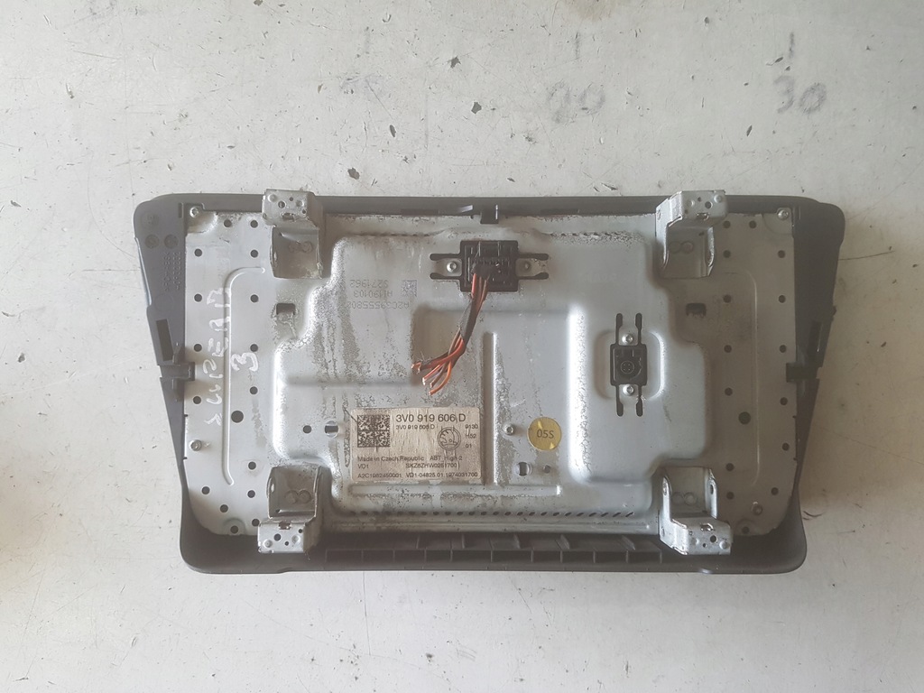 фото №6, Skoda superb 3 iii дисплей екран навігації 3v0919606d