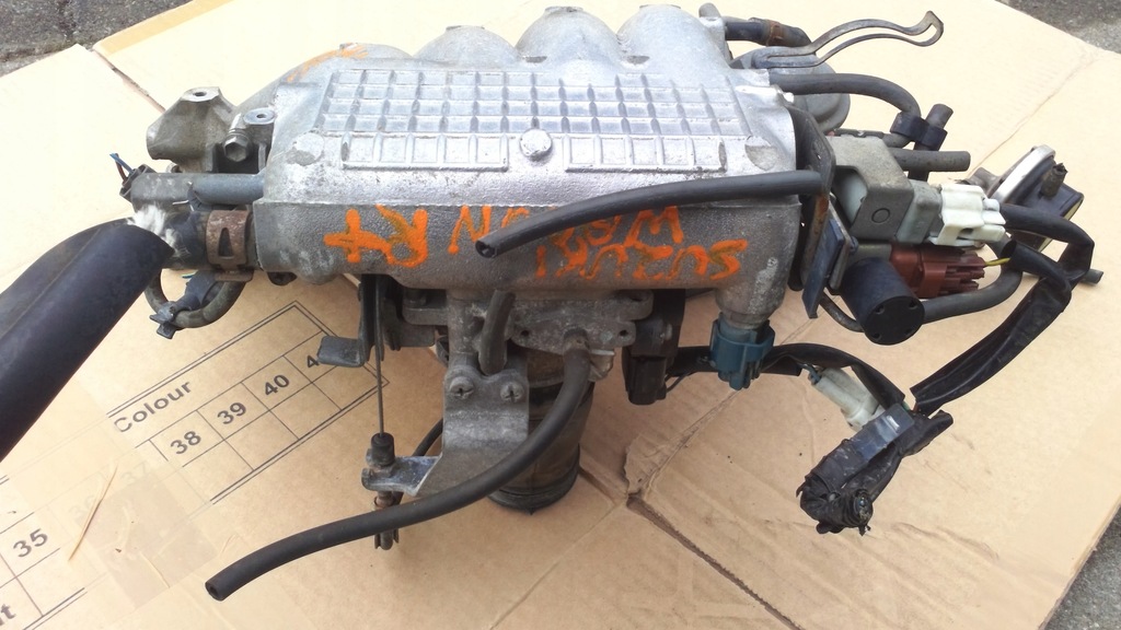 фото №3, Suzuki wagon r+ колектор форсунки дросельна заслінка kpl.