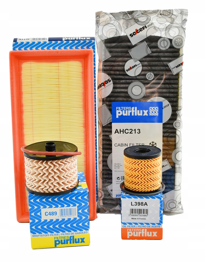 фото №1, Набор фильтров purflux citroen c5 2.0 hdi 136km