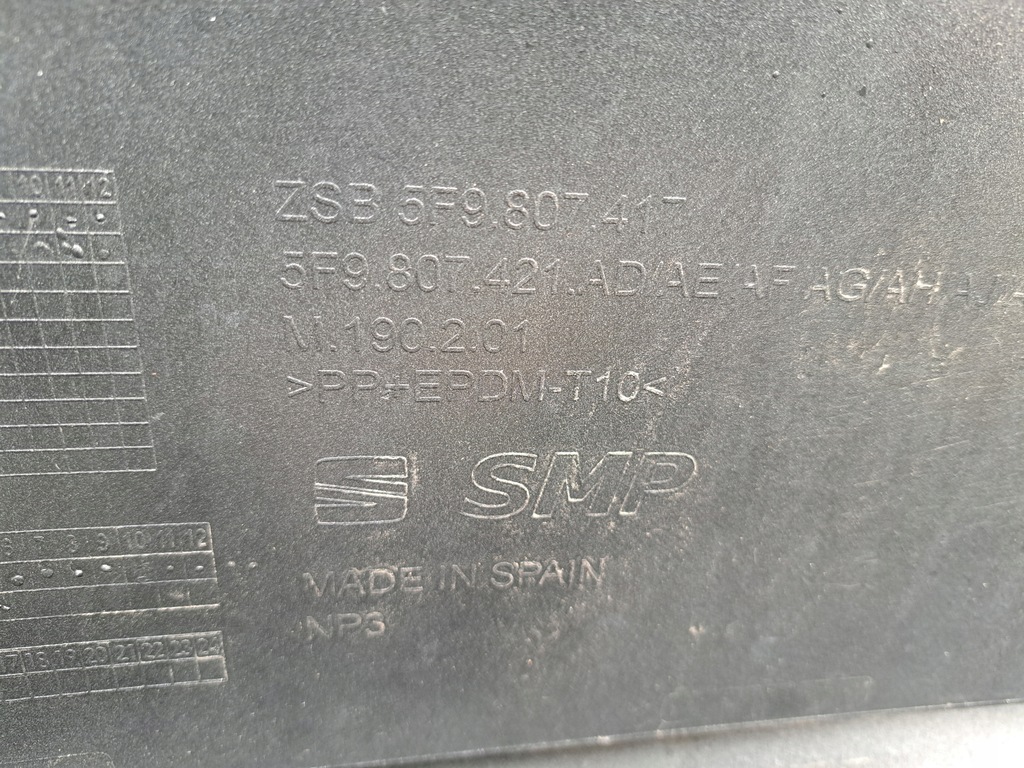 фото №9, Seat leon iii kombi 5f бампер задняя задний спойлер 5f9807421ad