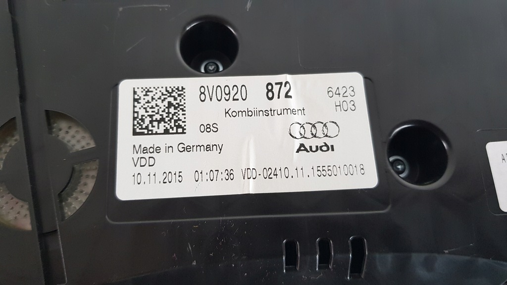 фото №4, Лічильник прилади audi a3 8v 8v0920872