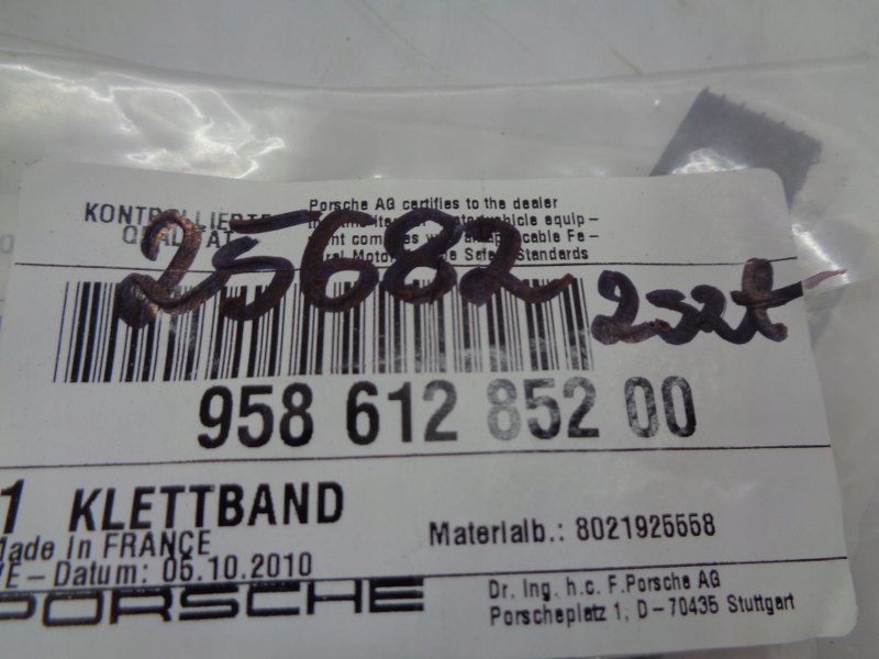 фото №2, Porsche cayenne e2 ремінь na липучка