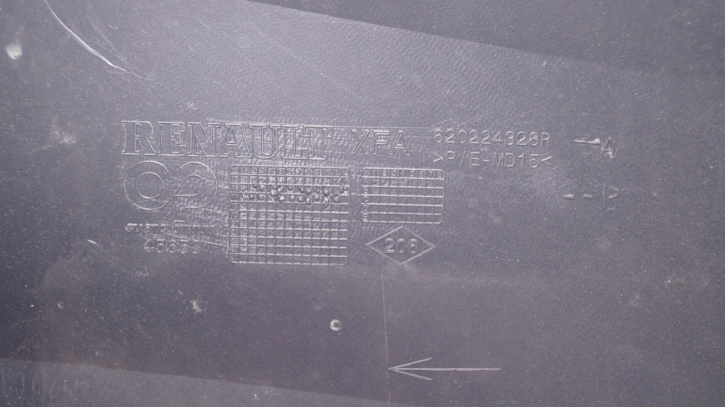 фото №7, Renault scenic 4 iv 16-22 бампер передний перед r37