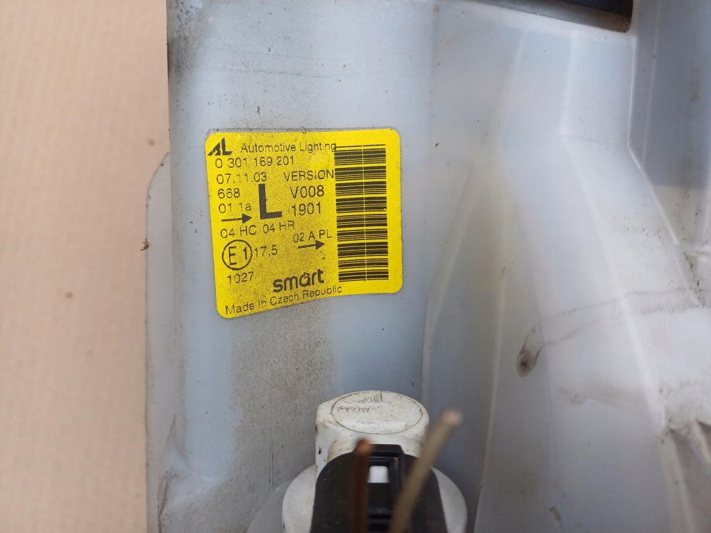 Лампа левая перед smart fortwo nr. 0301169201 Киев