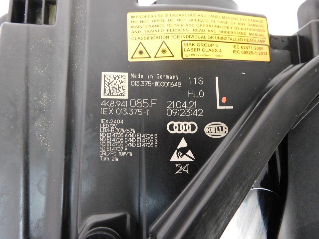 фото №14, Audi a7 c8 4k8 лампа левая laser 4k8941085f