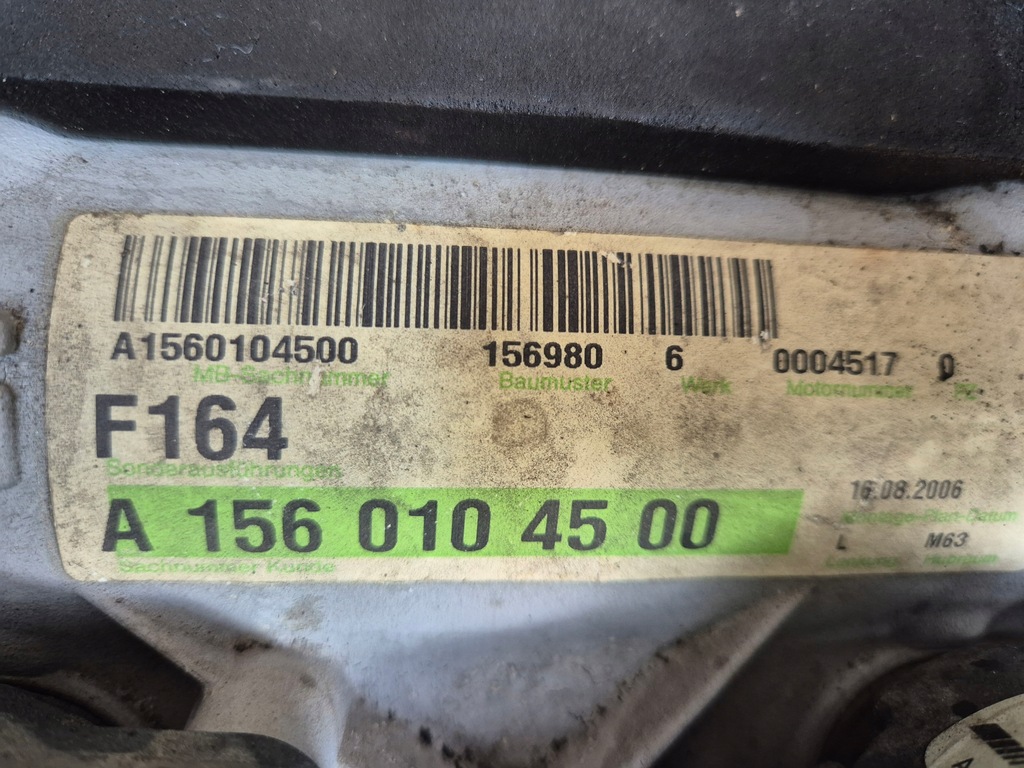 фото №6, Двигун kompletny mercedes ml63 amg w164 156980