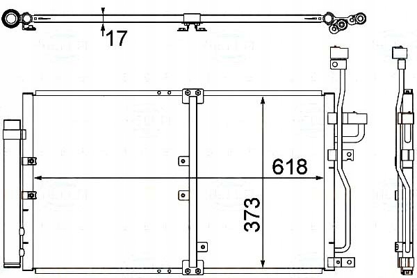 Купить Конденсатор кондиционера opel antara 2,0d 06- с osu