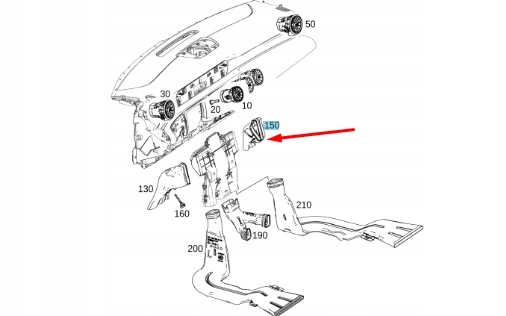 Mb a w177 правый вентилятор салона a1778310700 oem Киев