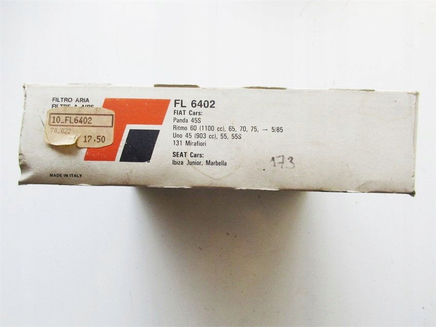 Фільтр повітря fiaam fl6402 fiat uno ritmo Ціна