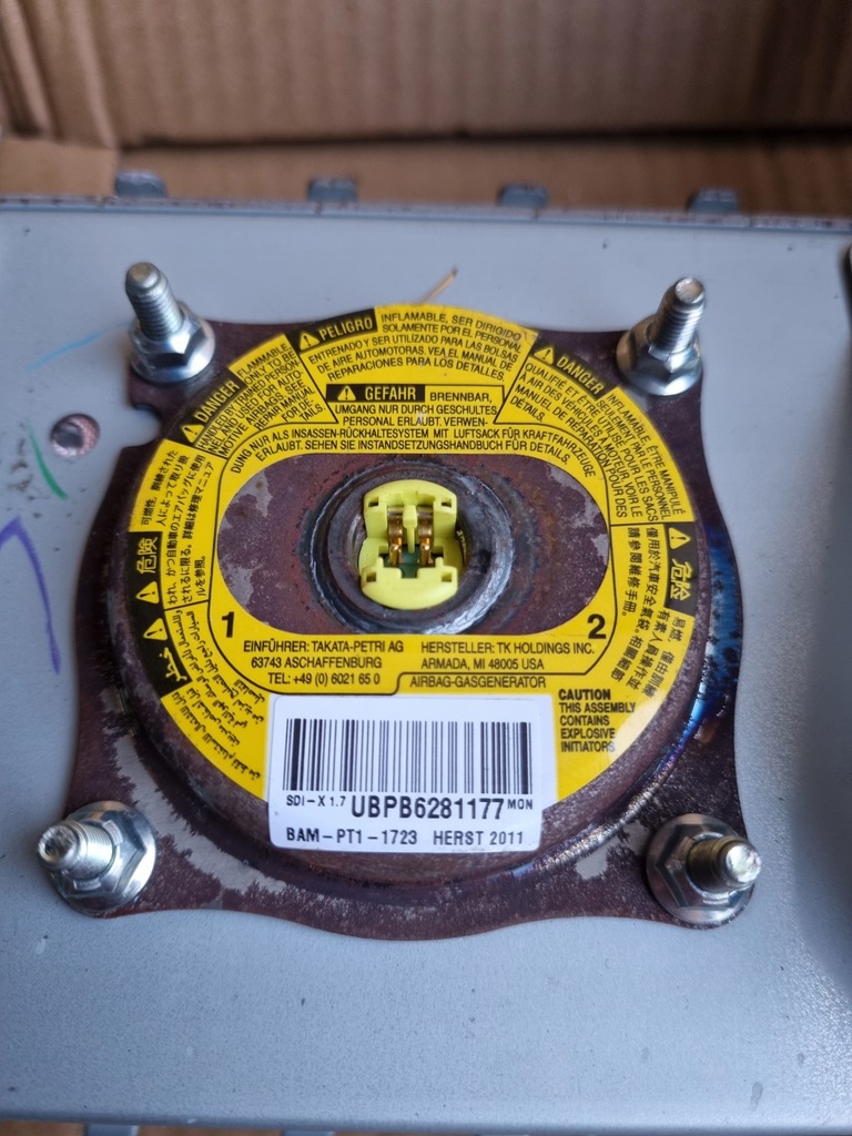 фото №7, Mazda 6 gh подушка безпеки подушка панель приладів пасажира gs1d-60350 rysa