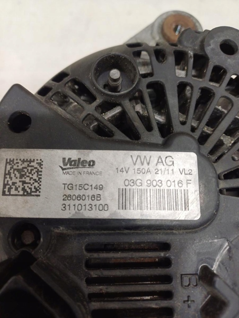 Генератор audi q5 quattro 2.0 tdi ly9c 03g903016f, 2606016b Недорого