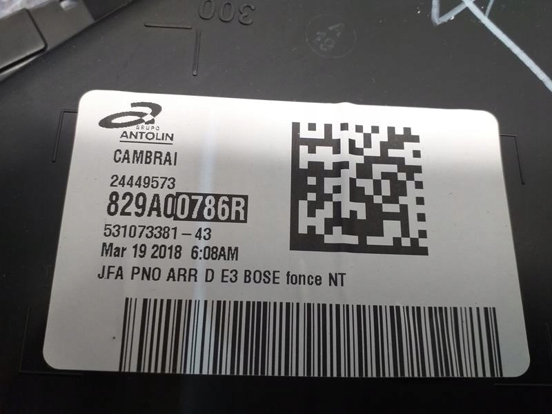 фото №3, Обшивка оббивка двері правий задня renault scenic iv