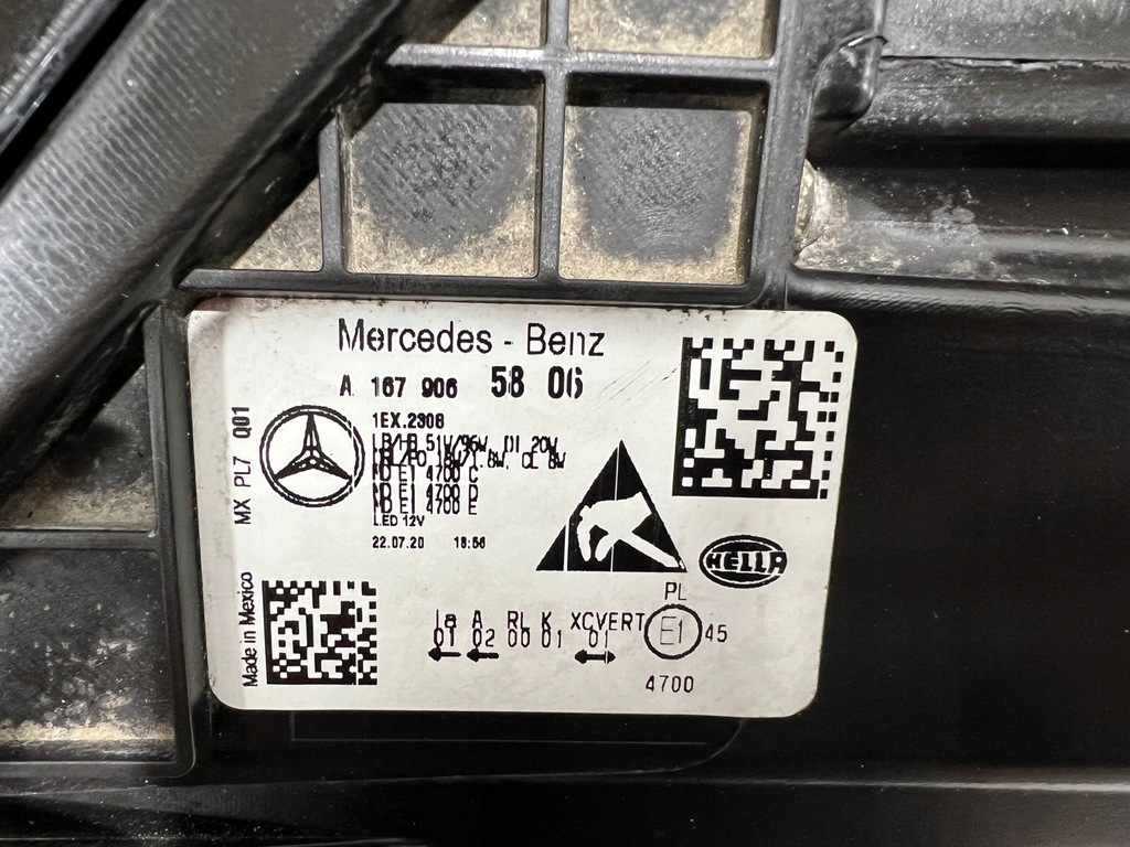 фото №7, Лампа правая full led multibema mercedes gle a1679065806