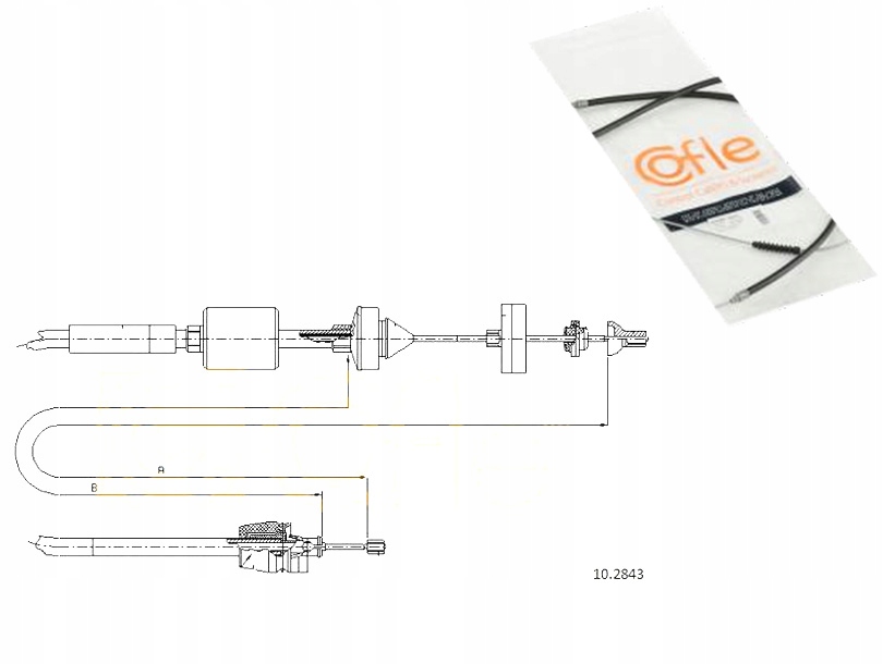 фото №1, Cofle трос сцепления nissan kubistar 1.2 x76
