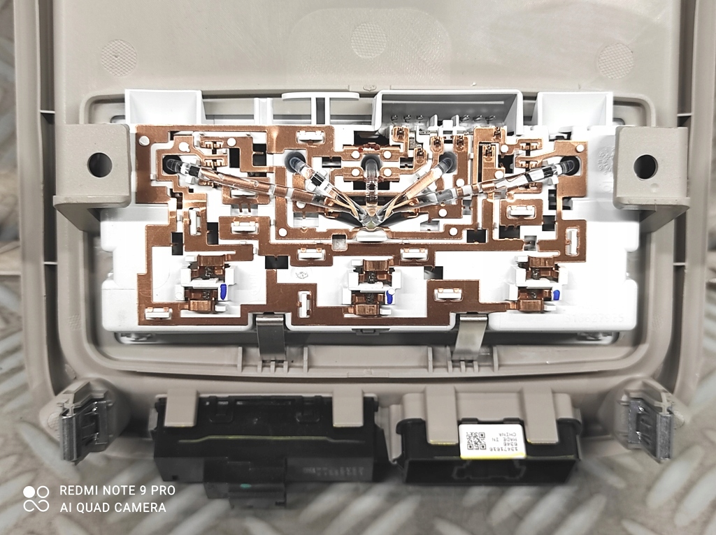 фото №14, Лампа освещение кабины потолочный 13415545 opel astra k v